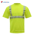 Customized Design 100% Polyester Full Color Safety Polo T shirt High Visibility Reflective Workwear Long Short Sleeve